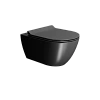 Унитаз подвесной GSI PURA безободковый Swirlflush черный матовый (881526) без сиденья Унитаз подвесной GSI PURA безободковый Swirlflush черный матовый (881526) без сиденья