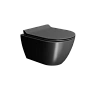 Унитаз подвесной GSI PURA безободковый Swirlflush черный матовый (881626) без сиденья Унитаз подвесной GSI PURA безободковый Swirlflush черный матовый (881626) без сиденья