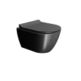 Унитаз подвесной GSI PURA безободковый Swirlflush черный матовый (881626) без сиденья Унитаз подвесной GSI PURA безободковый Swirlflush черный матовый (881626) без сиденья