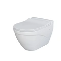 Унитаз подвесной Nord 133T20101 (535x385x360) белый матовый с тонкой крышкой 133T20101-132T20101S Унитаз подвесной Nord 133T20101 (535x385x360) белый матовый с тонкой крышкой 133T20101-132T20101S
