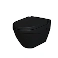 Унитаз подвесной Nord 133T20201 (535x385x360) черный матовый с толстой крышкой 133T20201-132T20201 Унитаз подвесной Nord 133T20201 (535x385x360) черный матовый с толстой крышкой 133T20201-132T20201