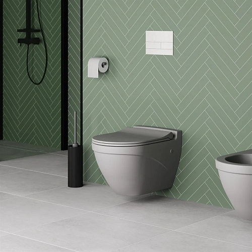 Унитаз подвесной Nord 133T20301 (535x385x360) серый матовый с тонкой крышкой 133T20301-132T20301S Унитаз подвесной Nord 133T20301 (535x385x360) серый матовый с тонкой крышкой 133T20301-132T20301S