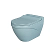 Унитаз подвесной Nord 133T20801 (535x360x385) голубой матовый с тонкой крышкой 133T20801-132T20801S