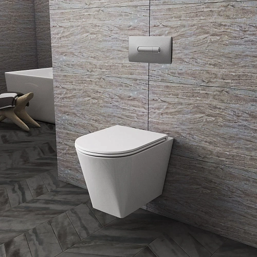 Унитаз подвесной OWL Curve Cirkel-H OWLT190802 безободковый с сиденьем DP микролифт Унитаз подвесной OWL Curve Cirkel-H OWLT190802 безободковый с сиденьем DP микролифт