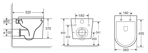 Унитаз подвесной OWL Curve Cirkel-H OWLT190802 безободковый с сиденьем DP микролифт Унитаз подвесной OWL Curve Cirkel-H OWLT190802 безободковый с сиденьем DP микролифт