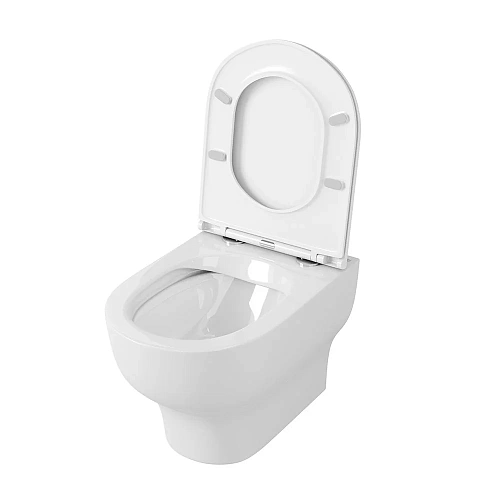 Унитаз подвесной OWL Tid Cirkel-H OWLT190701 безободковый с сиденьем DP микролифт Унитаз подвесной OWL Tid Cirkel-H OWLT190701 безободковый с сиденьем DP микролифт