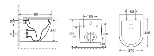 Унитаз подвесной OWL Vind Cirkel-H OWLT190302 безободковый с сиденьем DP микролифт Унитаз подвесной OWL Vind Cirkel-H OWLT190302 безободковый с сиденьем DP микролифт
