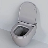 Унитаз подвесной Queen 113T20301R (570x360x400) серый матовый безободковый с тонкой крышкой 113T20301R-112T20301S Унитаз подвесной Queen 113T20301R (570x360x400) серый матовый безободковый с тонкой крышкой 113T20301R-112T20301S