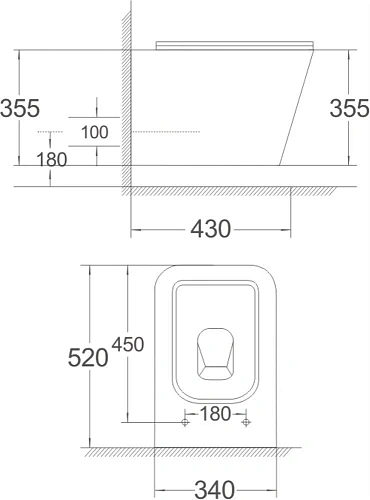 Унитаз подвесной STWORKI Бурос BU-04up безободковый, с сиденьем микролифт 588507 Унитаз подвесной STWORKI Бурос BU-04up безободковый, с сиденьем микролифт 588507