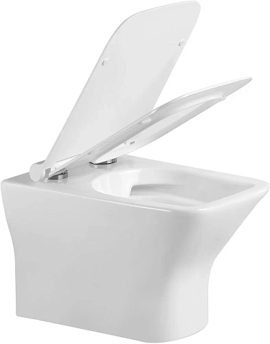 Унитаз подвесной STWORKI Вестерос VS-01up безободковый, с сиденьем микролифт, встроенный, фарфоровый, белый 549722 Унитаз подвесной STWORKI Вестерос VS-01up безободковый, с сиденьем микролифт, встроенный, фарфоровый, белый 549722
