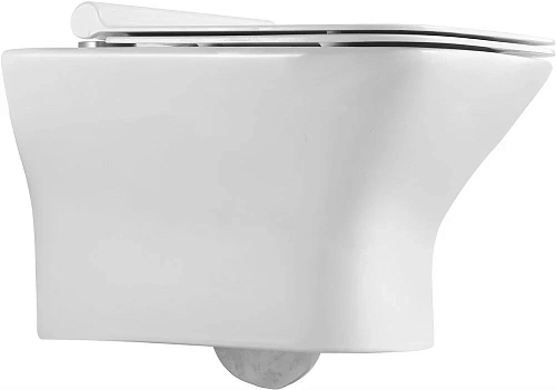 Унитаз подвесной STWORKI Вестерос VS-01up безободковый, с сиденьем микролифт, встроенный, фарфоровый, белый 549722 Унитаз подвесной STWORKI Вестерос VS-01up безободковый, с сиденьем микролифт, встроенный, фарфоровый, белый 549722