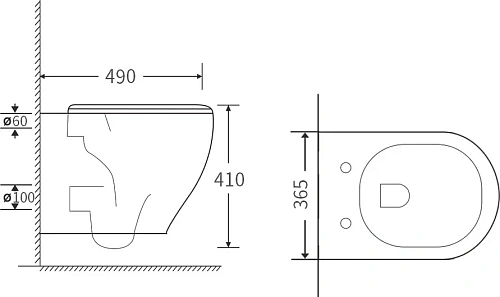 Унитаз подвесной STWORKI Кронборг KR-01up безободковый, с сиденьем микролифт, встроенный, фарфор, с горизон 549730 Унитаз подвесной STWORKI Кронборг KR-01up безободковый, с сиденьем микролифт, встроенный, фарфор, с горизон 549730
