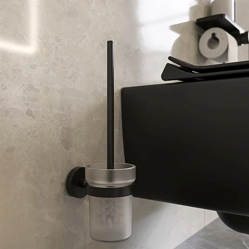 Унитаз подвесной STWORKI Ноттвиль SETK3104-2616 безободковый, с сиденьем микролифт, черный 573187 Унитаз подвесной STWORKI Ноттвиль SETK3104-2616 безободковый, с сиденьем микролифт, черный 573187