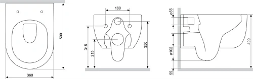Унитаз подвесной STWORKI Ольборг by Damixa Ольборг HCOLB1700SC безободковый, с сиденьем микролифт 579176 Унитаз подвесной STWORKI Ольборг by Damixa Ольборг HCOLB1700SC безободковый, с сиденьем микролифт 579176
