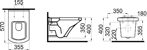Унитаз подвесной STWORKI Хальмстад SETK2804-0606-001-1-6000 с сиденьем микролифт 557949 Унитаз подвесной STWORKI Хальмстад SETK2804-0606-001-1-6000 с сиденьем микролифт 557949