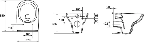 Унитаз подвесной STWORKI Хельсинки Clean On DPL EO slim 63429 безободковый 474246 с сиденьем Унитаз подвесной STWORKI Хельсинки Clean On DPL EO slim 63429 безободковый 474246 с сиденьем