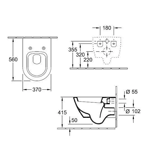 Унитаз подвесной Villeroy & Boch 2DAY2 46981001 (4698 10 01) Унитаз подвесной Villeroy & Boch 2DAY2 46981001 (4698 10 01)