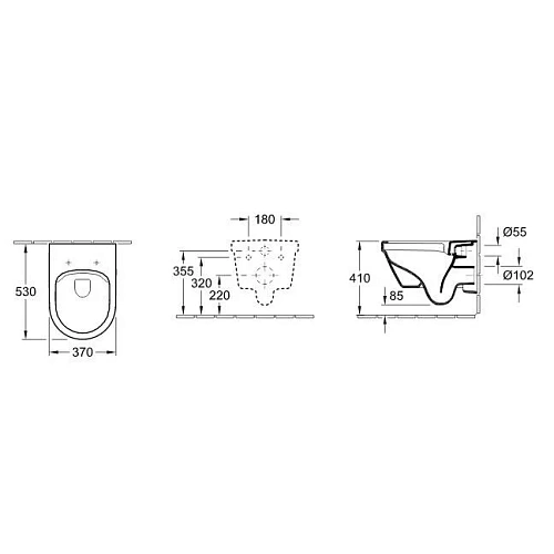 Унитаз подвесной Villeroy & Boch Architectura 5684H1R1 (5684 H1 R1) CeramicPlus Унитаз подвесной Villeroy & Boch Architectura 5684H1R1 (5684 H1 R1) CeramicPlus