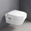 Унитаз подвесной Villeroy & Boch Architectura 5684HRR1 (5684 HR R1) CeramicPlus, без смывного обода Унитаз подвесной Villeroy & Boch Architectura 5684HRR1 (5684 HR R1) CeramicPlus, без смывного обода