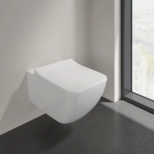 Унитаз подвесной Villeroy & Boch Collaro 4626RS01 с сиденьем SlimSeat Унитаз подвесной Villeroy & Boch Collaro 4626RS01 с сиденьем SlimSeat