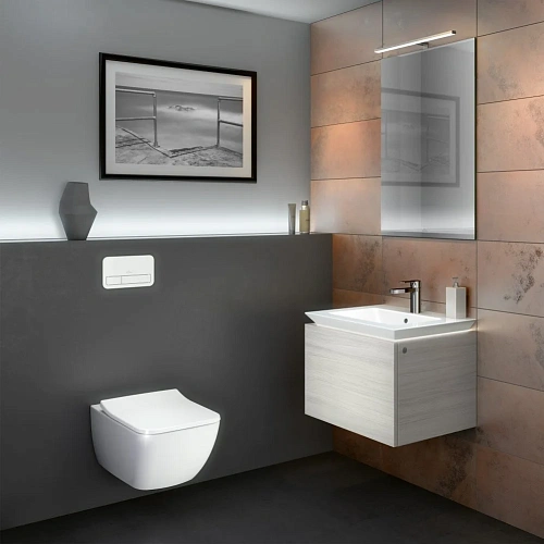 Унитаз подвесной Villeroy & Boch Legato 5663 R0 R1 (5663R0R1) CeramicPlus, без смывного обода Унитаз подвесной Villeroy & Boch Legato 5663 R0 R1 (5663R0R1) CeramicPlus, без смывного обода