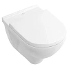 Унитаз подвесной Villeroy &amp; Boch O.Novo 5660HRR1 (5660 HR R1) CeramicPlus, без смывного обода