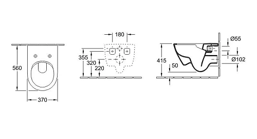 Унитаз подвесной Villeroy & Boch Subway 2.0 5614R001P (5614R 00 1P) DirectFlush Унитаз подвесной Villeroy & Boch Subway 2.0 5614R001P (5614R 00 1P) DirectFlush