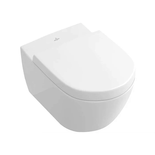 Унитаз подвесной Villeroy & Boch Subway 2.0 5614R0R1 (5614 R0 R1) CeramicPlus, без смывного обода Унитаз подвесной Villeroy & Boch Subway 2.0 5614R0R1 (5614 R0 R1) CeramicPlus, без смывного обода