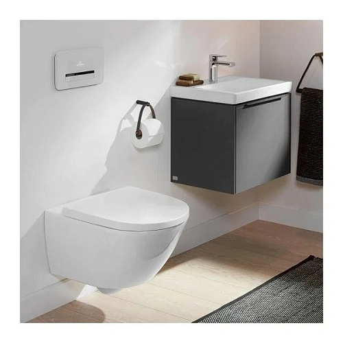 Унитаз подвесной Villeroy & Boch Subway 3.0 4670TSR1 (4670 TS R1) CeramicPlus, TwistFlush Унитаз подвесной Villeroy & Boch Subway 3.0 4670TSR1 (4670 TS R1) CeramicPlus, TwistFlush