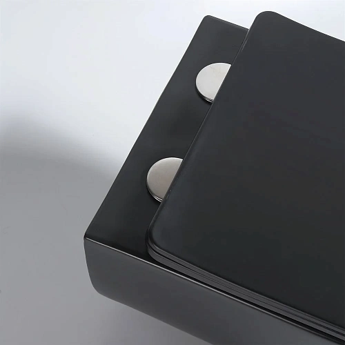 Унитаз подвесной Vincea Evo VT1-34SMB безободковый, цвет черный матовый, ультратонкое soft-close сид Унитаз подвесной Vincea Evo VT1-34SMB безободковый, цвет черный матовый, ультратонкое soft-close сид