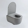 Унитаз подвесной Vincea Evo VT1-34SMG безободковый, цвет серый матовый, ультратонкое soft-close сиде Унитаз подвесной Vincea Evo VT1-34SMG безободковый, цвет серый матовый, ультратонкое soft-close сиде