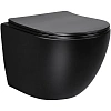 Унитаз подвесной Vincea Globo VT1-14SMB, матовый черный, ультратонкое сиденье soft-close Унитаз подвесной Vincea Globo VT1-14SMB, матовый черный, ультратонкое сиденье soft-close
