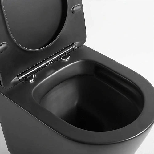 Унитаз подвесной Vincea Piatti VT1-11SMB, цвет черный матовый, ультратонкое soft-close сиденье Унитаз подвесной Vincea Piatti VT1-11SMB, цвет черный матовый, ультратонкое soft-close сиденье