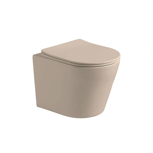 Унитаз подвесной Vincea Piatti VT1-11SMC, цвет капучино матовый, ультратонкое soft-close сиденье Унитаз подвесной Vincea Piatti VT1-11SMC, цвет капучино матовый, ультратонкое soft-close сиденье