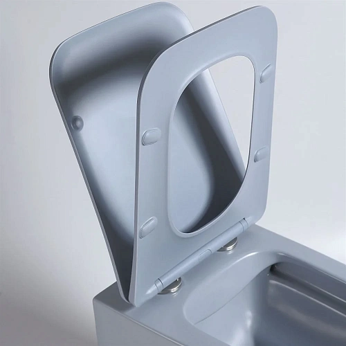 Унитаз подвесной Vincea Q-Line VT1-12MO безободковый, цвет океан мат., ультратонкое soft close сиден Унитаз подвесной Vincea Q-Line VT1-12MO безободковый, цвет океан мат., ультратонкое soft close сиден