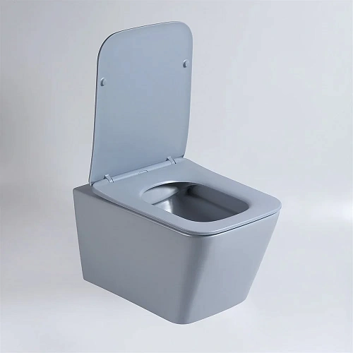 Унитаз подвесной Vincea Q-Line VT1-12MO безободковый, цвет океан мат., ультратонкое soft close сиден Унитаз подвесной Vincea Q-Line VT1-12MO безободковый, цвет океан мат., ультратонкое soft close сиден