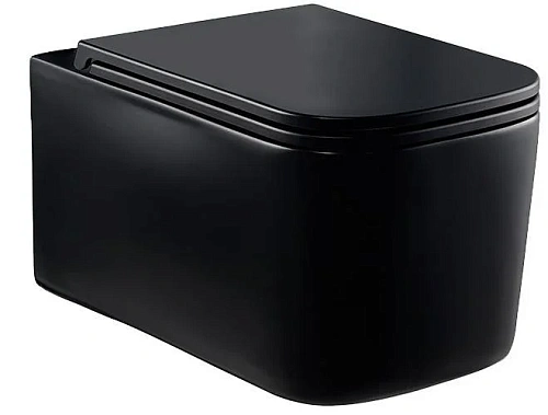 Унитаз подвесной Vincea Ultra VT1-32MB, матовый черный, ультратонкое сиденье soft-close Унитаз подвесной Vincea Ultra VT1-32MB, матовый черный, ультратонкое сиденье soft-close