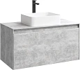 Фасад тумбы под раковину AQWELLA Mobi MOB0710BS, цвет бетон светлый, 100 см Фасад тумбы под раковину AQWELLA Mobi MOB0710BS, цвет бетон светлый, 100 см