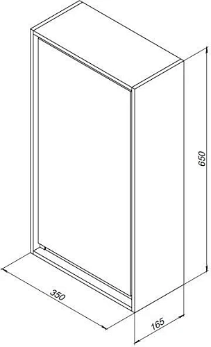 Шкаф Aquanet Милан 35 белый глянец 00339959 Шкаф Aquanet Милан 35 белый глянец 00339959