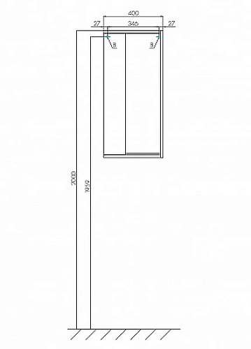 Шкаф Aquaton Бостон дуб эврика 1A239903BN010 Шкаф Aquaton Бостон дуб эврика 1A239903BN010