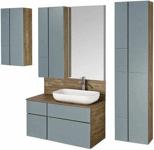 Шкаф Aquaton Мишель дуб рустикальный, фьорд 1A243903MIX30 Шкаф Aquaton Мишель дуб рустикальный, фьорд 1A243903MIX30