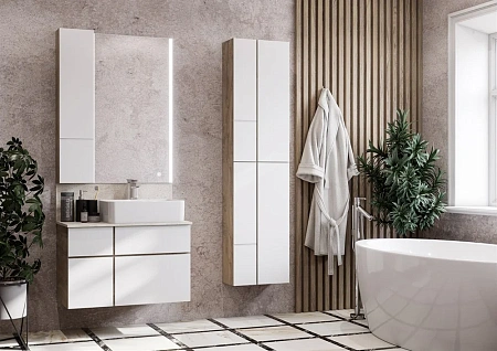 Шкаф Aquaton модуль Мишель 23 дуб эндгрейн, белый 1A244303MIX40 Шкаф Aquaton модуль Мишель 23 дуб эндгрейн, белый 1A244303MIX40