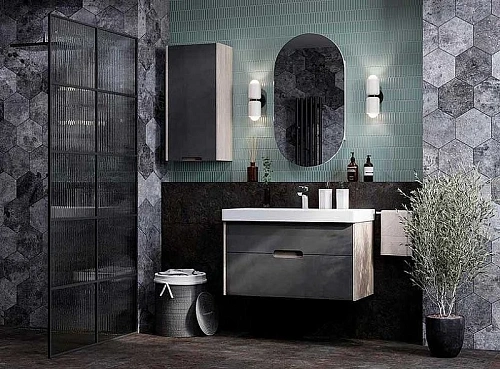 Шкаф Aquaton Оливия грей, дуб ойстер левый 1A254703OLUGL Шкаф Aquaton Оливия грей, дуб ойстер левый 1A254703OLUGL