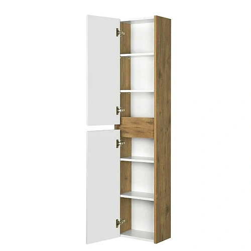 Шкаф Aquaton Сканди белый, дуб рустикальный 1A255003SDZ90 Шкаф Aquaton Сканди белый, дуб рустикальный 1A255003SDZ90