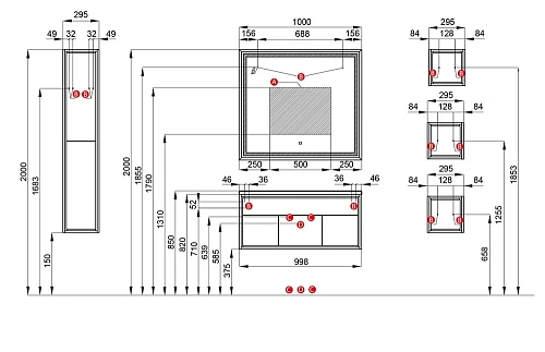 Шкаф Aquaton Уэльс темный шоколад 1A209703WAC30 Шкаф Aquaton Уэльс темный шоколад 1A209703WAC30