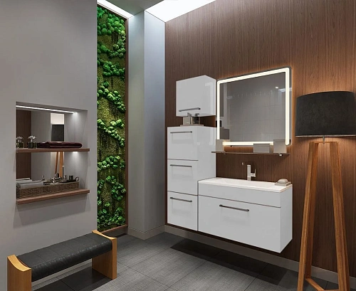 Шкаф De Aqua Куба 40(1) L белый 00167068 Шкаф De Aqua Куба 40(1) L белый 00167068