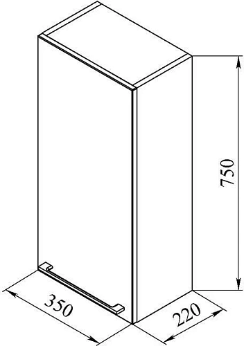 Шкаф De Aqua Тока 4 35 L белый 00167515 Шкаф De Aqua Тока 4 35 L белый 00167515