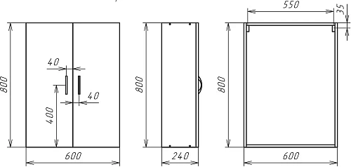 Шкаф DIWO Суздаль 60 461413 Шкаф DIWO Суздаль 60 461413