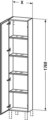 Шкаф Duravit L-Cube LC1170L7171 40 см Средиземноморский дуб Шкаф Duravit L-Cube LC1170L7171 40 см Средиземноморский дуб