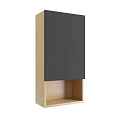 Шкаф EXCELLENT Tuto 40 см (черный/дуб) подвесной с дверцей левый MLEX.0105.400.BLGR Шкаф EXCELLENT Tuto 40 см (черный/дуб) подвесной с дверцей левый MLEX.0105.400.BLGR